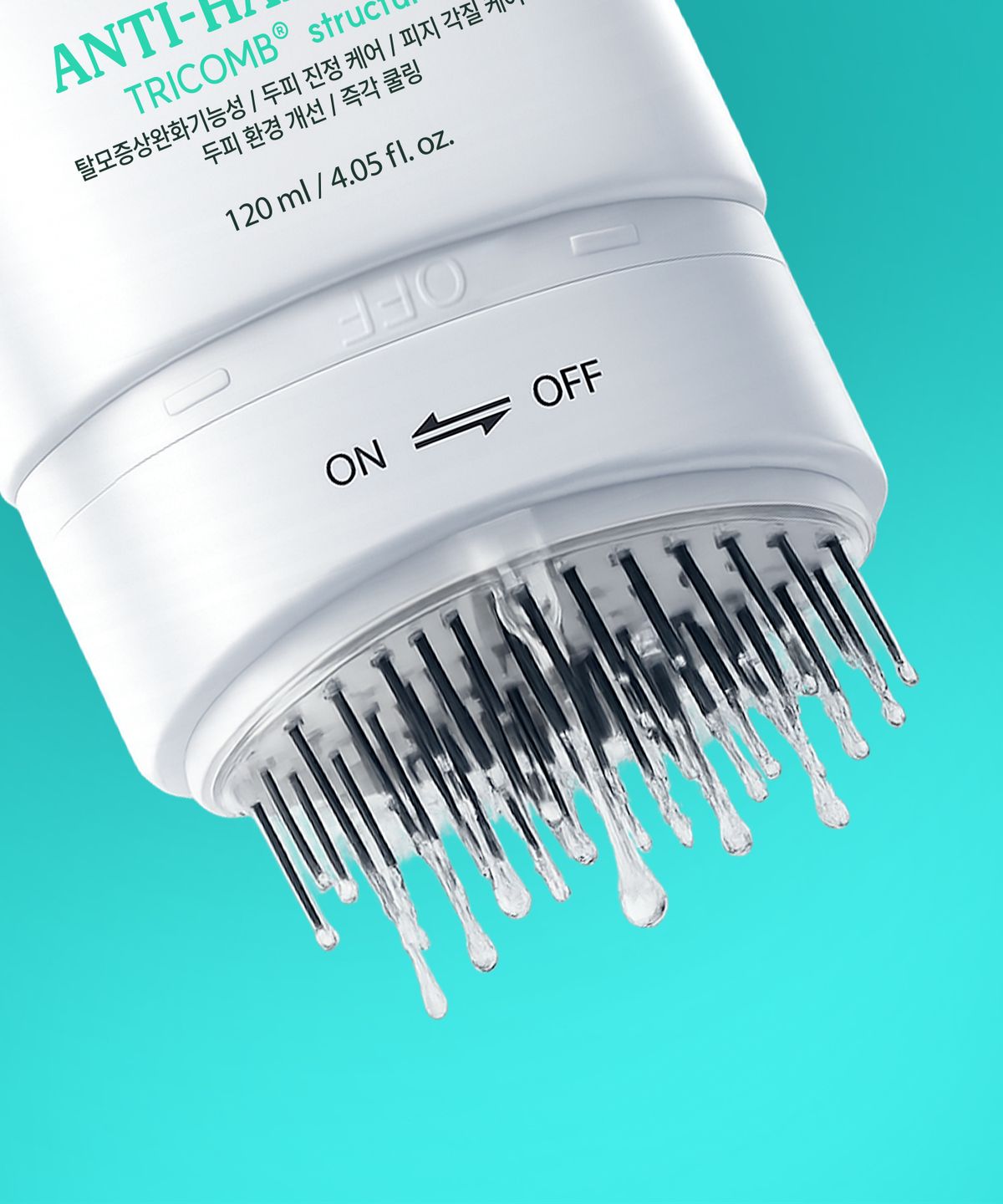 몽잘(MONZAL) 트리코그로업 트리콤브러시 두피앰플 120ml 탈모증상완화 기능성