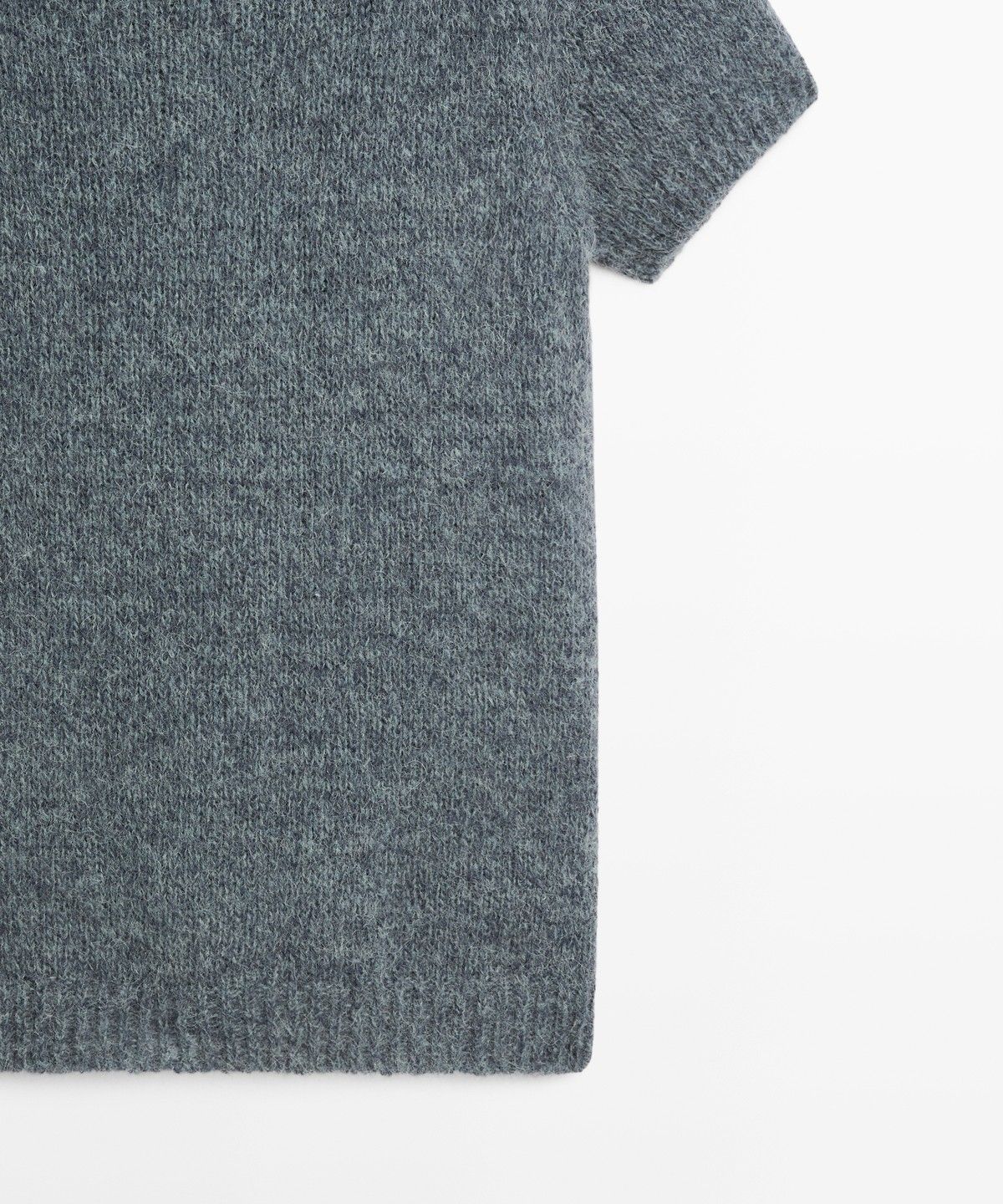 마시모두띠(MASSIMO DUTTI) 알파카 블렌드 반팔 니트 스웨터