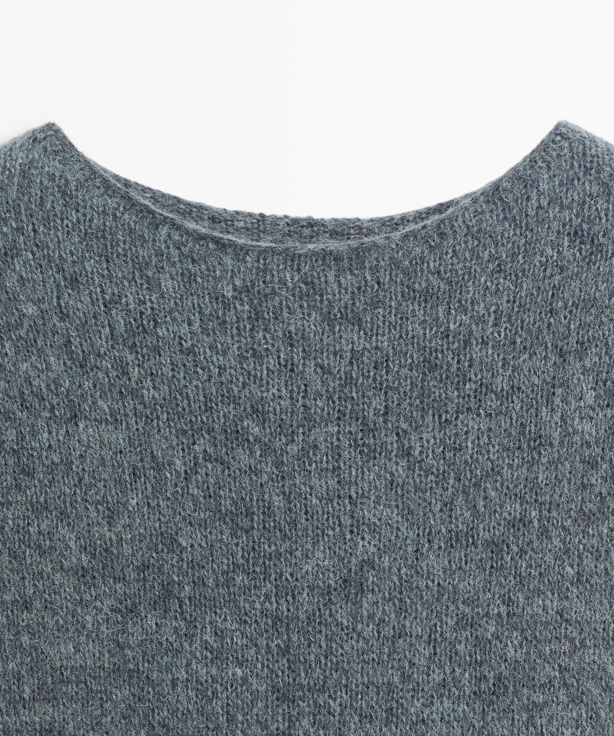 마시모두띠(MASSIMO DUTTI) 알파카 블렌드 반팔 니트 스웨터