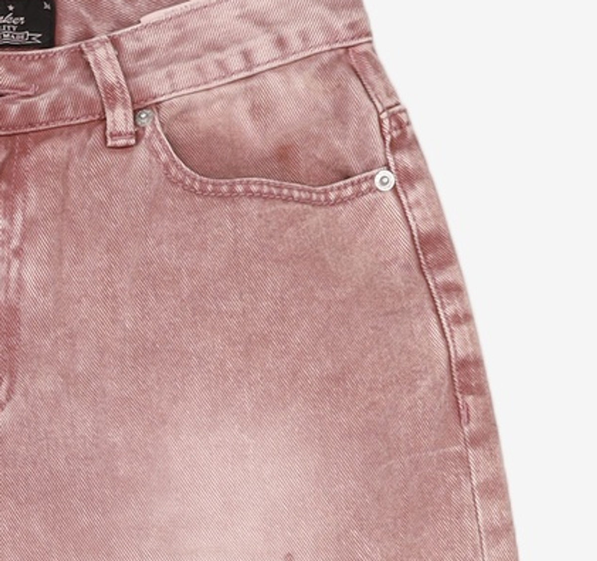 필드워커(FIELDWORKER) DYEING WIDE DENIM [PINK] 0MM