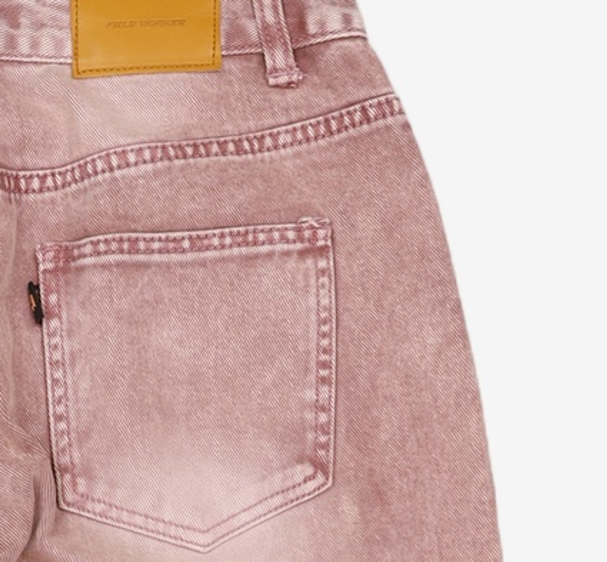 필드워커(FIELDWORKER) DYEING WIDE DENIM [PINK] 0MM