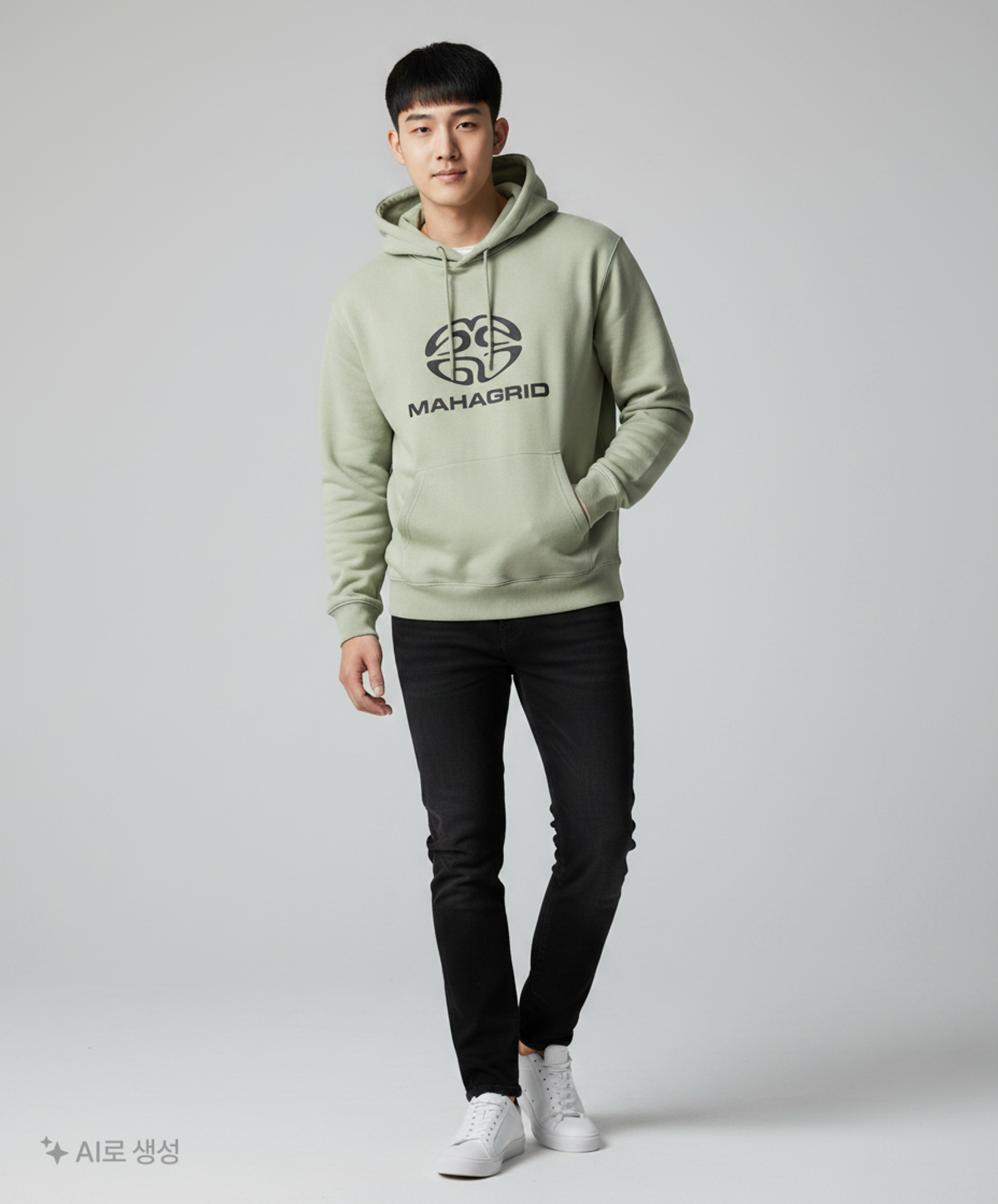 마하그리드(MAHAGRID) 후드 티셔츠 L