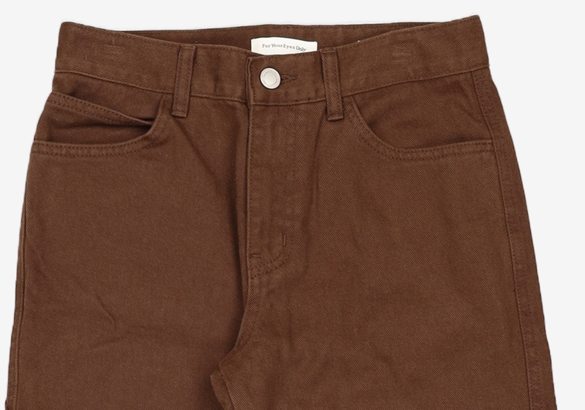 포 유어 아이즈 온리(FOR YOUR EYES ONLY) [기장선택] Joey Pocket Denim (Dark Brown) 36