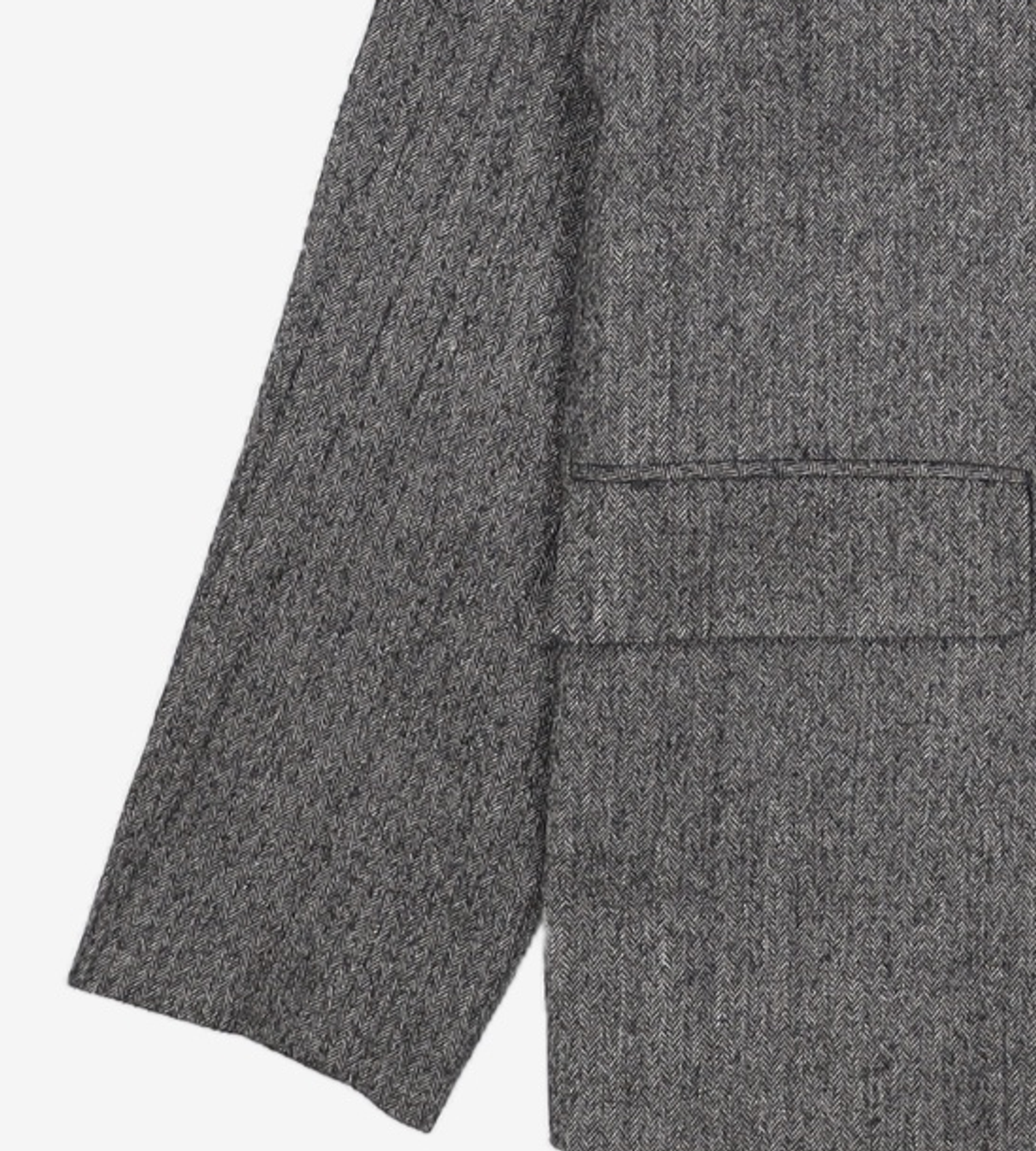 커스텀멜로우(CUSTOMELLOW) herringbone covy jacket (set-up) CWJAW23852GYX 95