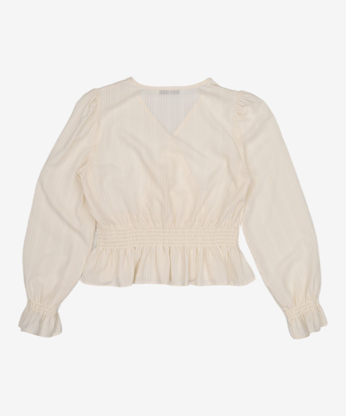 미쏘(MIXXO) 랩 페플럼 블라우스 MIWBLC911G M