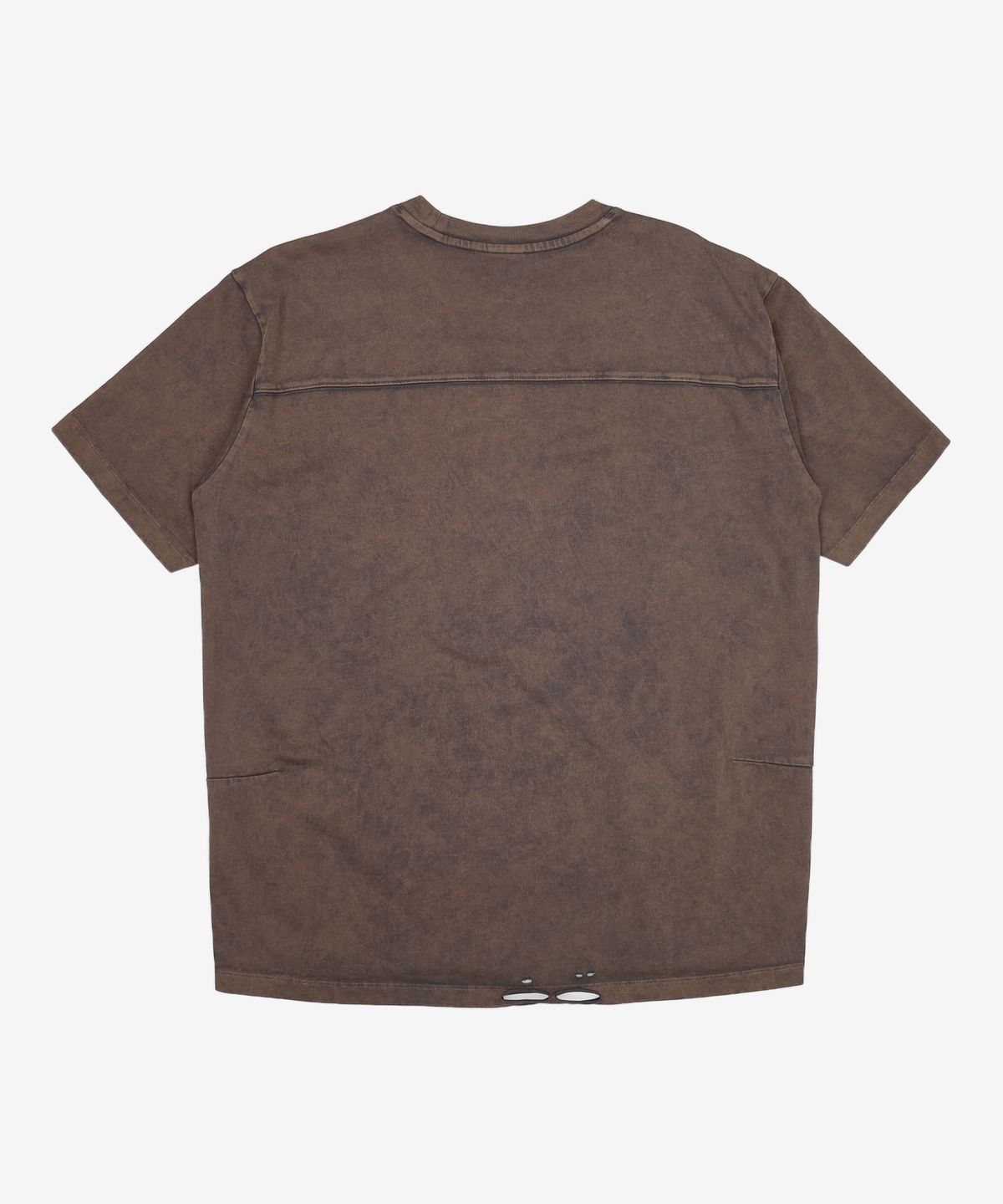 샌드 사운드(SAND SOUND) Pigment Dyeing Destroyed Half Sleeve TShirt  Orange L