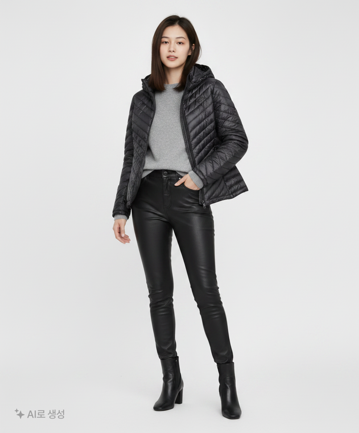 라코스테(LACOSTE) 숏 패딩/숏 헤비 아우터 S