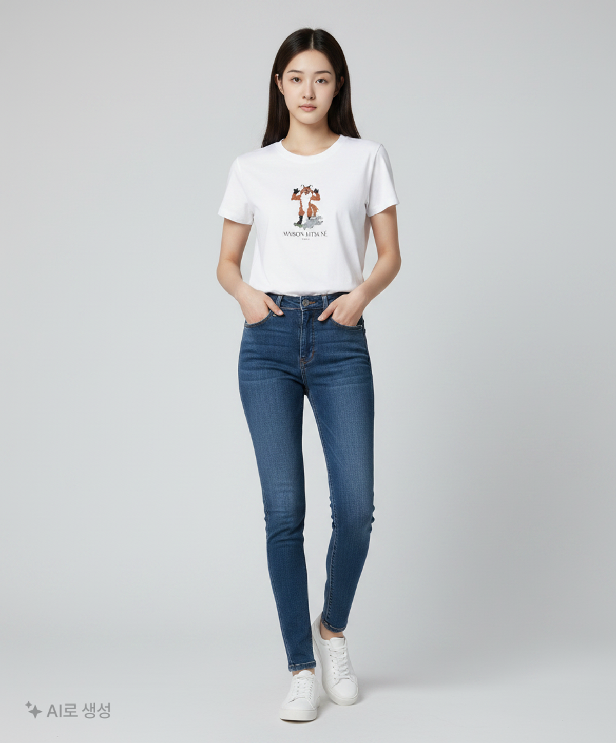 메종 키츠네(MAISON KITSUNE) 반소매 티셔츠 L