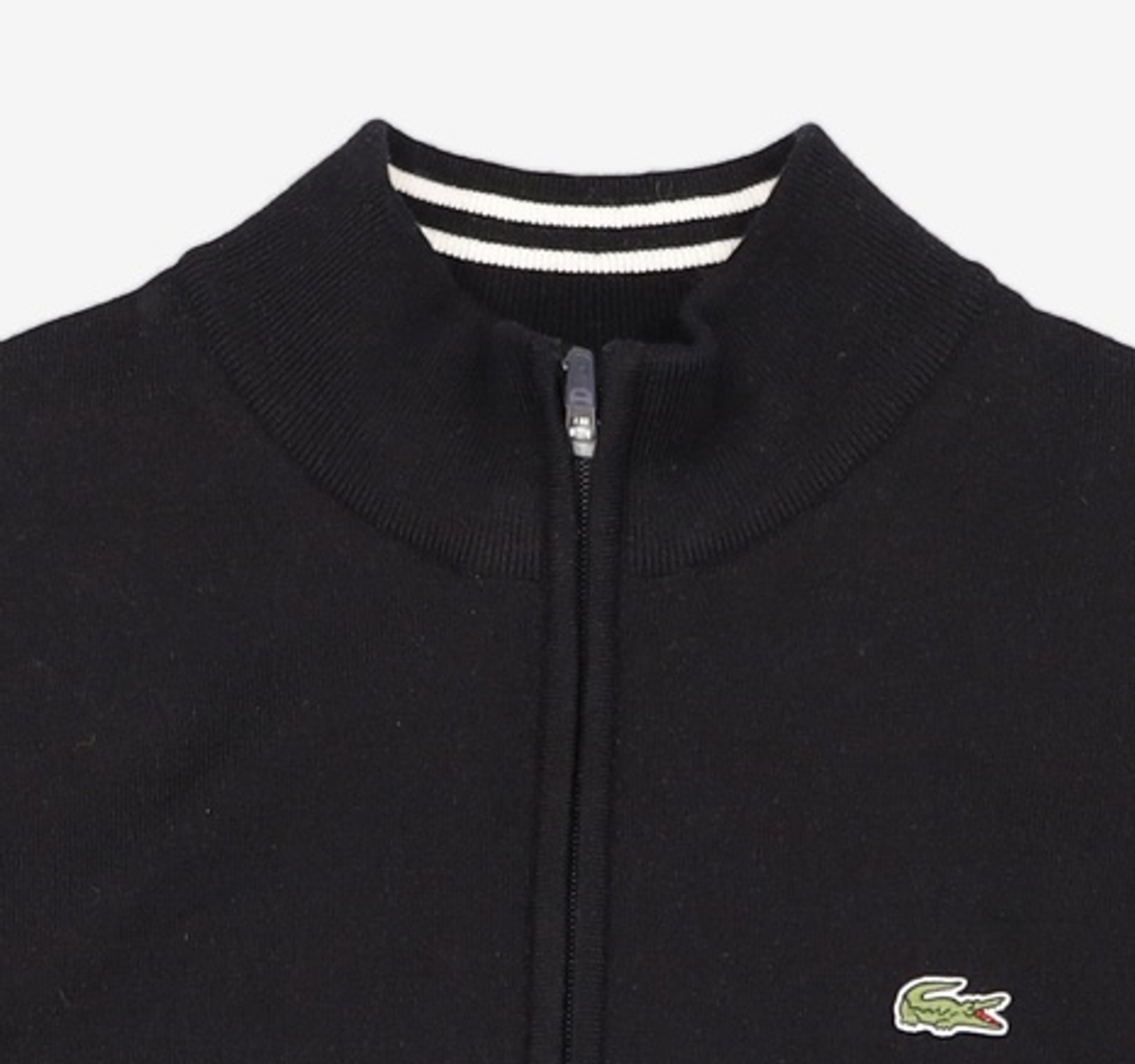 라코스테(LACOSTE) 남성 하이넥 집업 스웨터 [블랙] 3