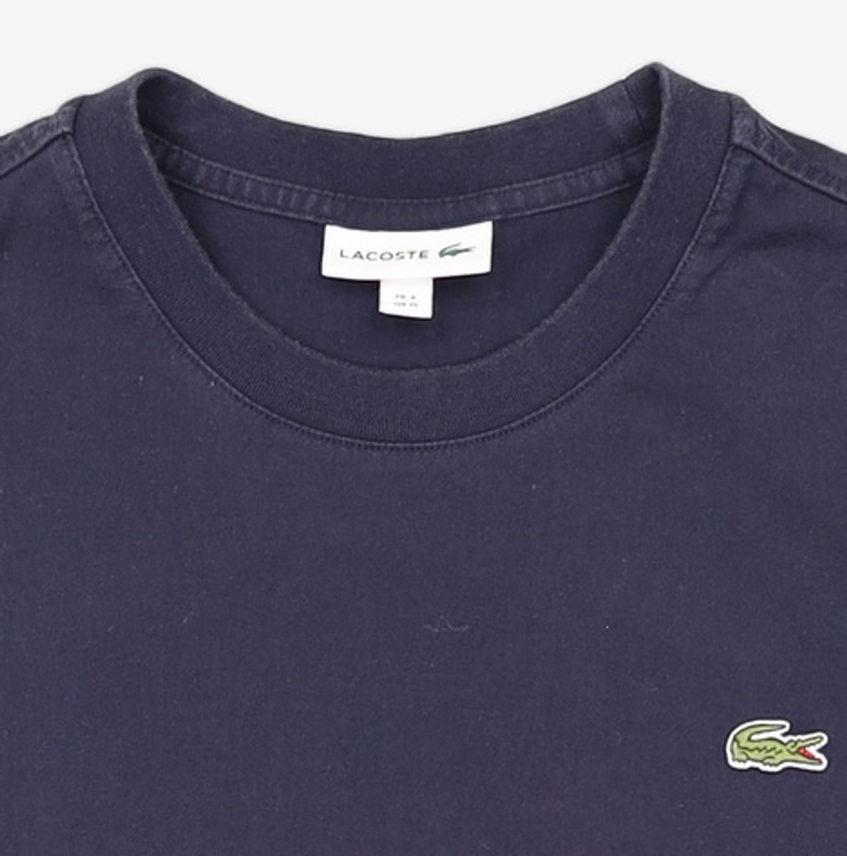 라코스테(LACOSTE) 남성 베이직 크루넥 티셔츠 [다크네이비] M