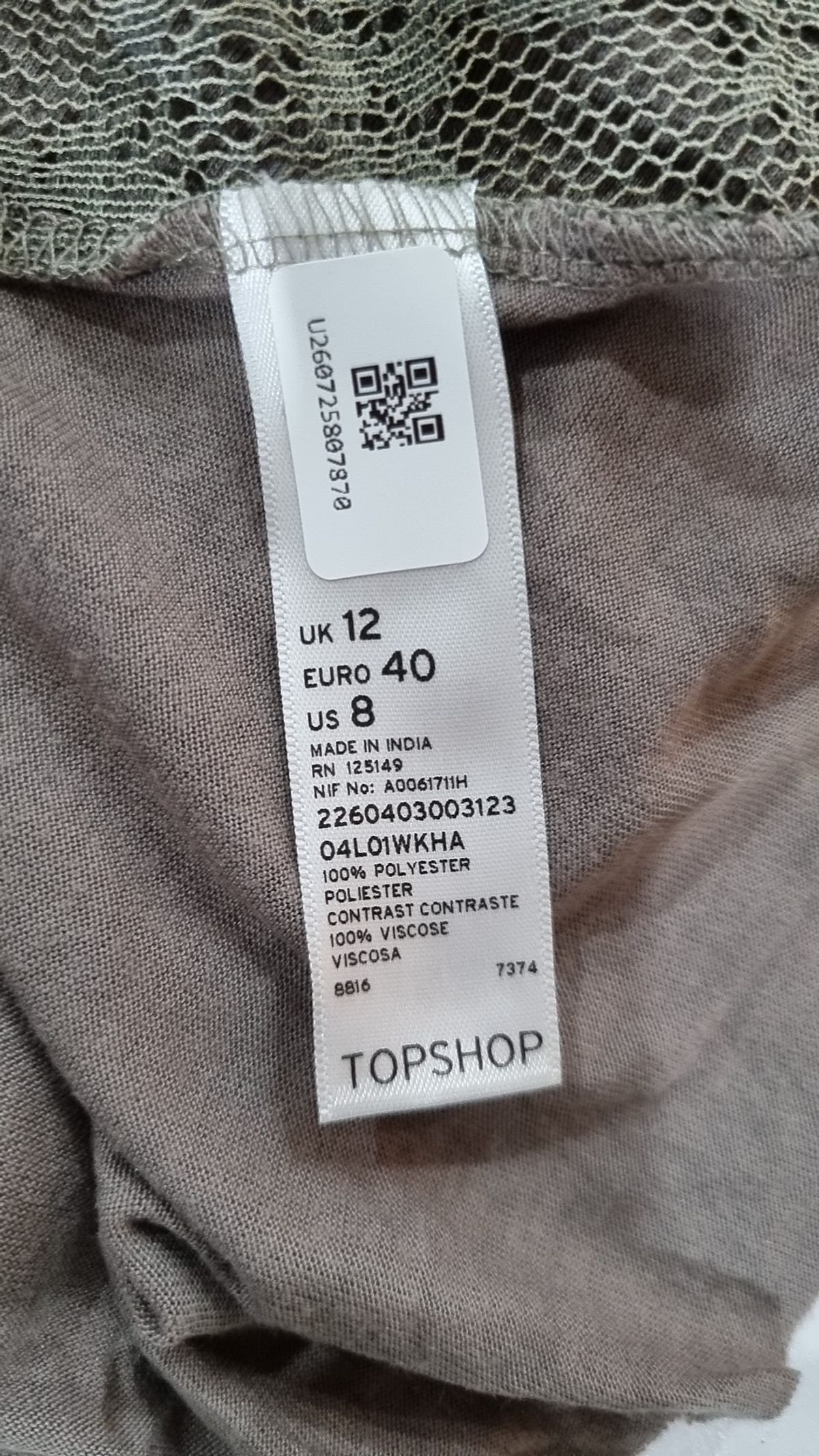 탑샾(TOPSHOP) 나시/민소매 티셔츠 US 8