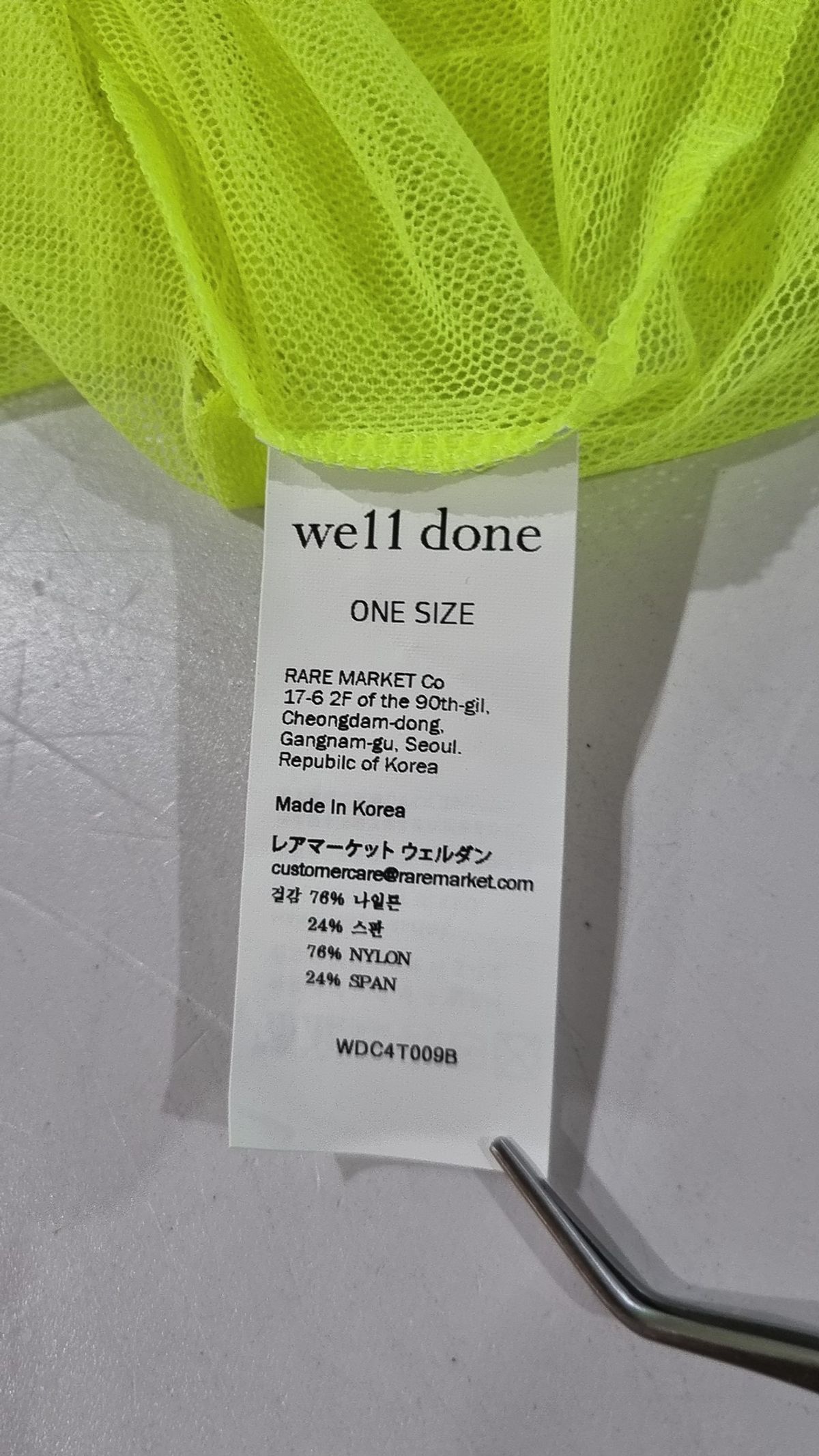 웰던(WE11DONE) 기타 상의 ONESIZE
