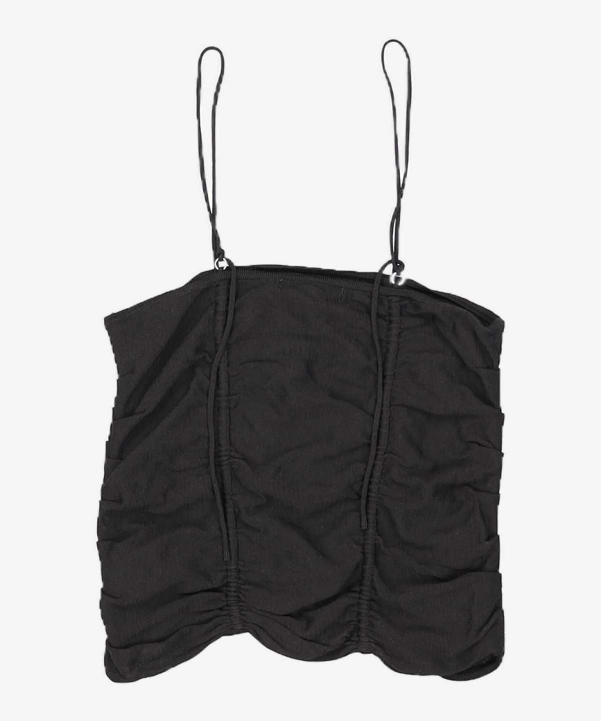 르(LE) shirring bustier knit top (black) FREE