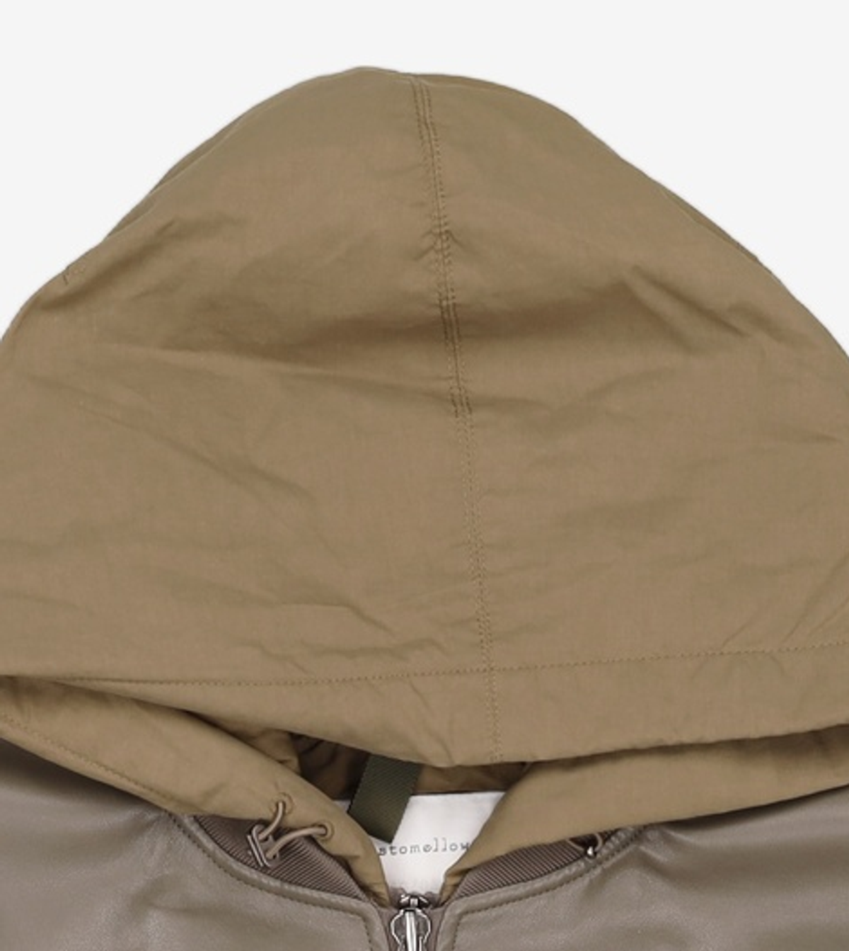 커스텀멜로우(CUSTOMELLOW) eco-leather hood jumper_CWUAS23211KHX 105