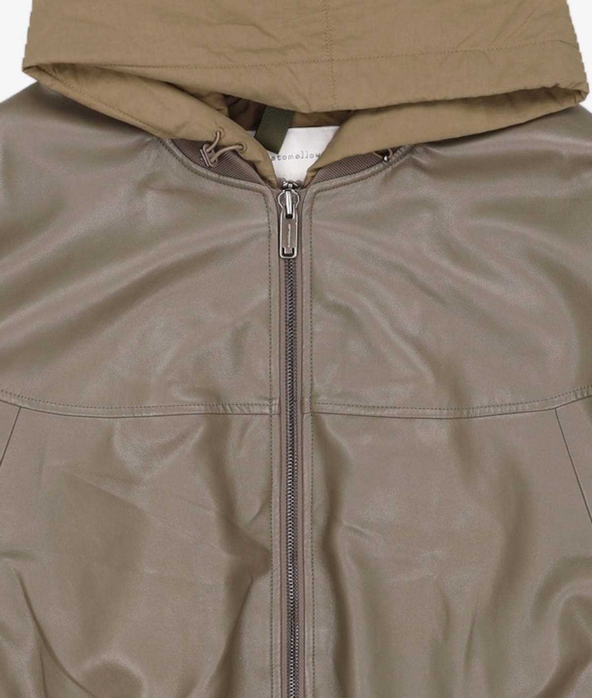 커스텀멜로우(CUSTOMELLOW) eco-leather hood jumper_CWUAS23211KHX 105
