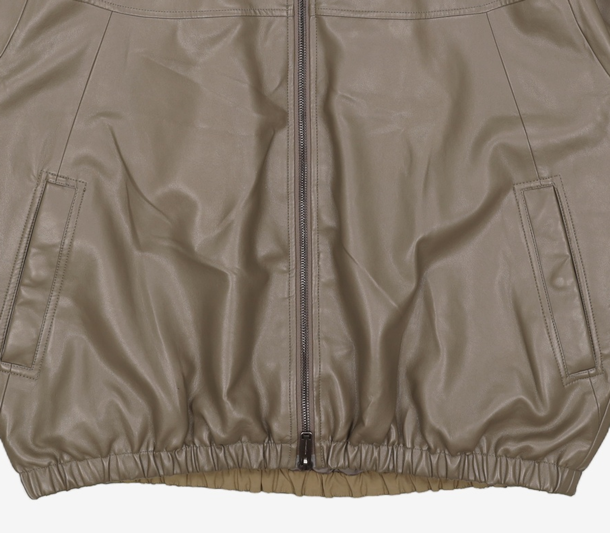 커스텀멜로우(CUSTOMELLOW) eco-leather hood jumper_CWUAS23211KHX 105