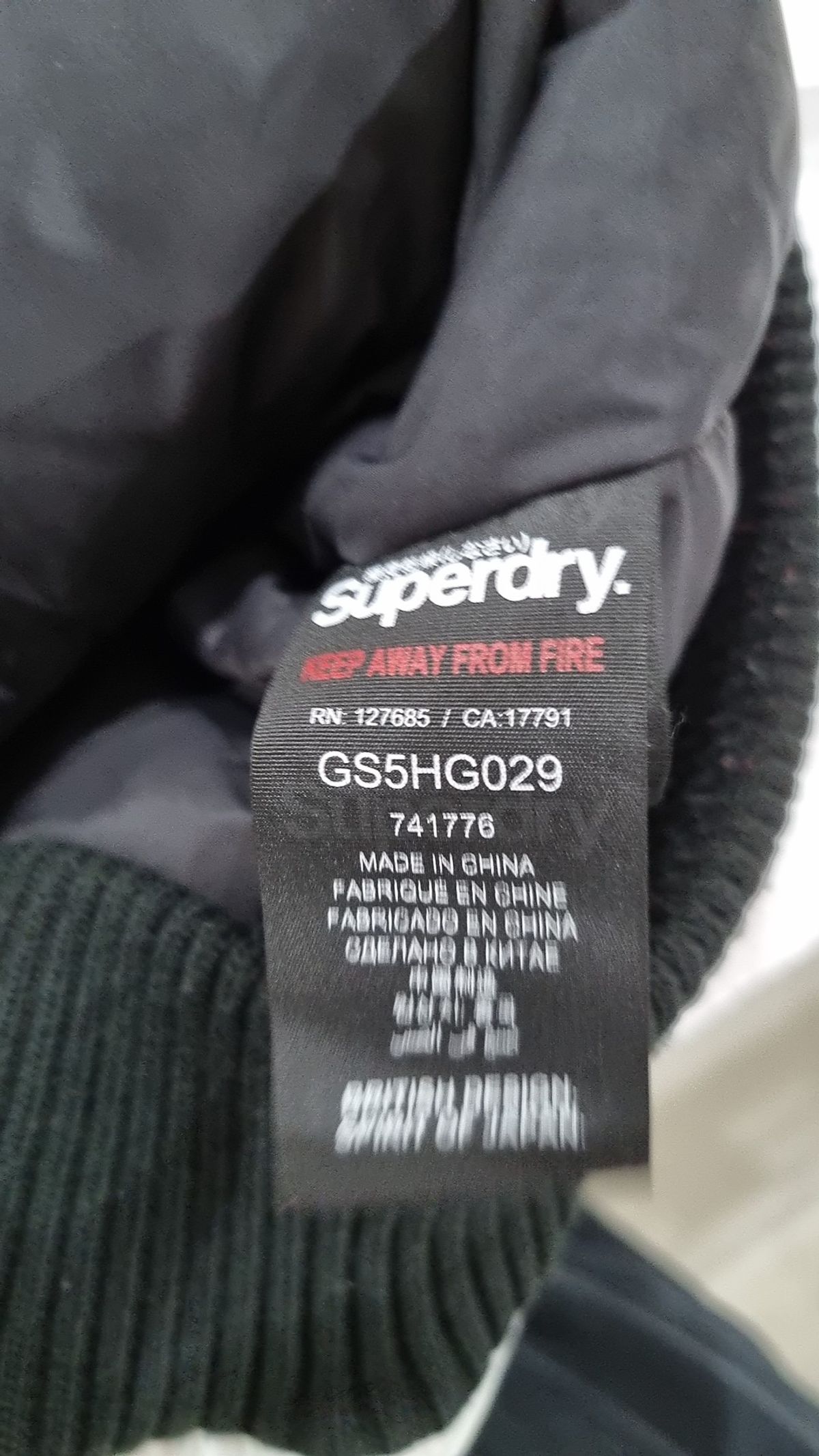 슈퍼드라이(SUPERDRY) 항공 점퍼/블루종/MA-1 XS