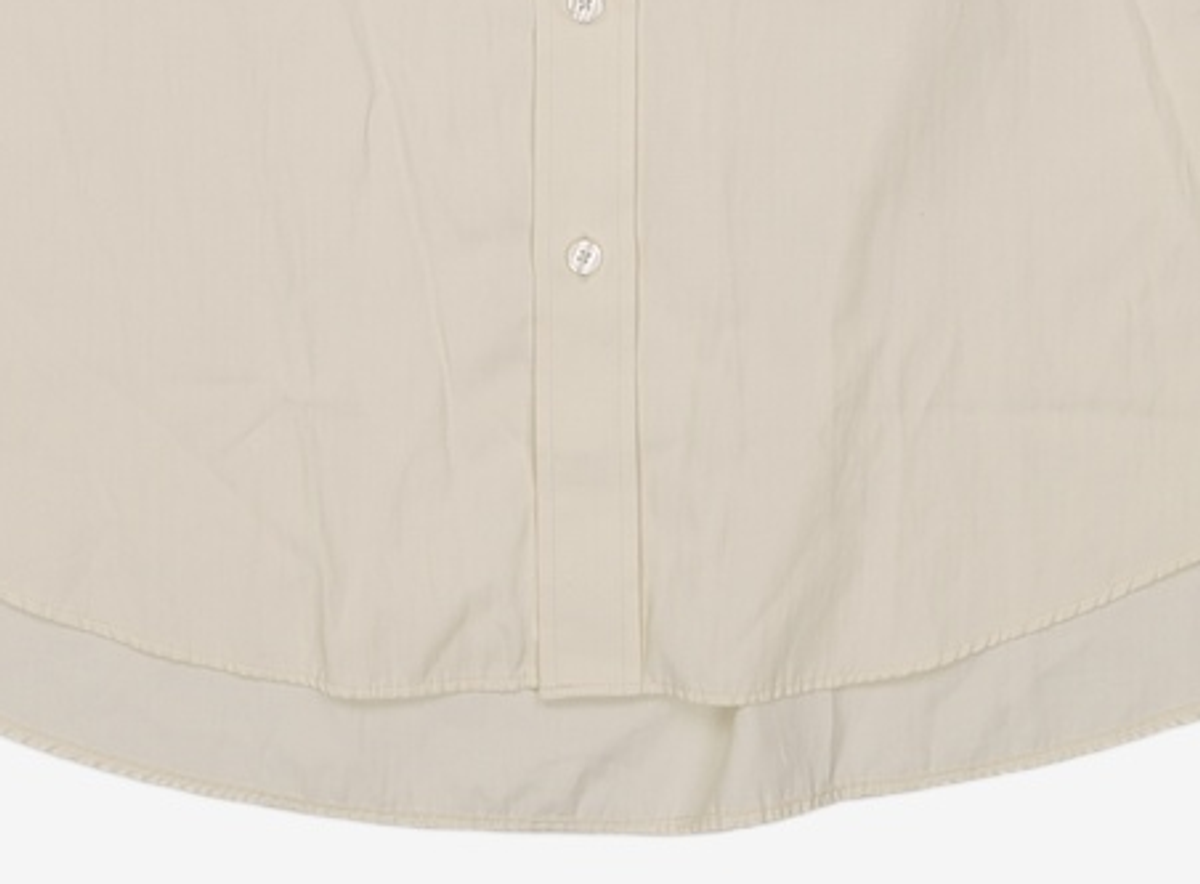 세컨모놀로그(SECONDMONO) (TIE SET)Side Slit Oversized Cotton Shirt [8 color]_SESH008 S