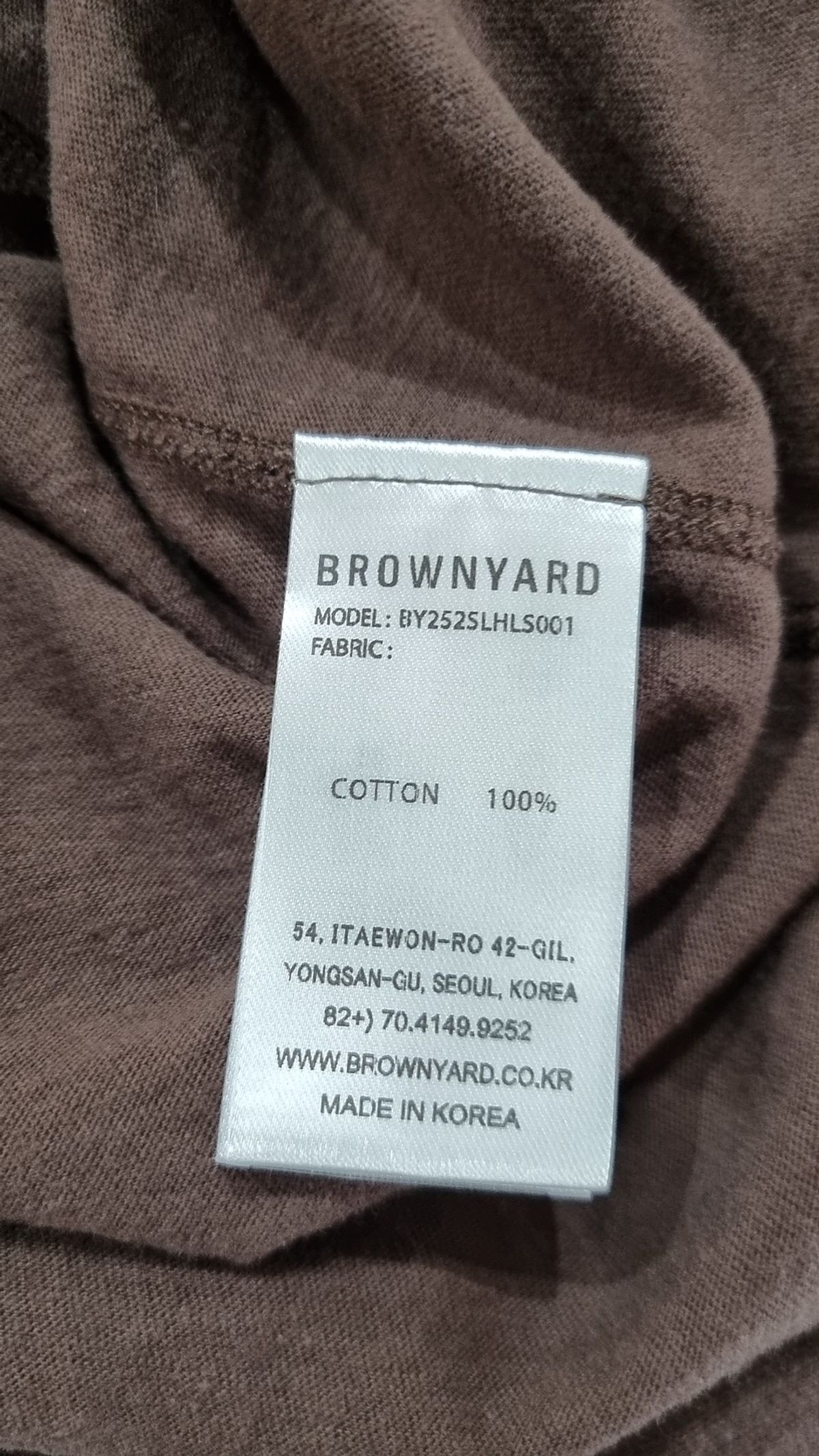 브라운야드(BROWNYARD) 긴소매 티셔츠 3
