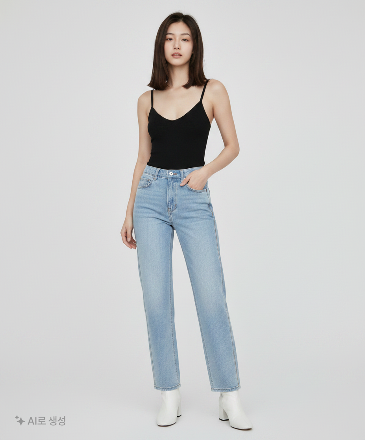 그로브(GROVE) 청/데님 팬츠 S