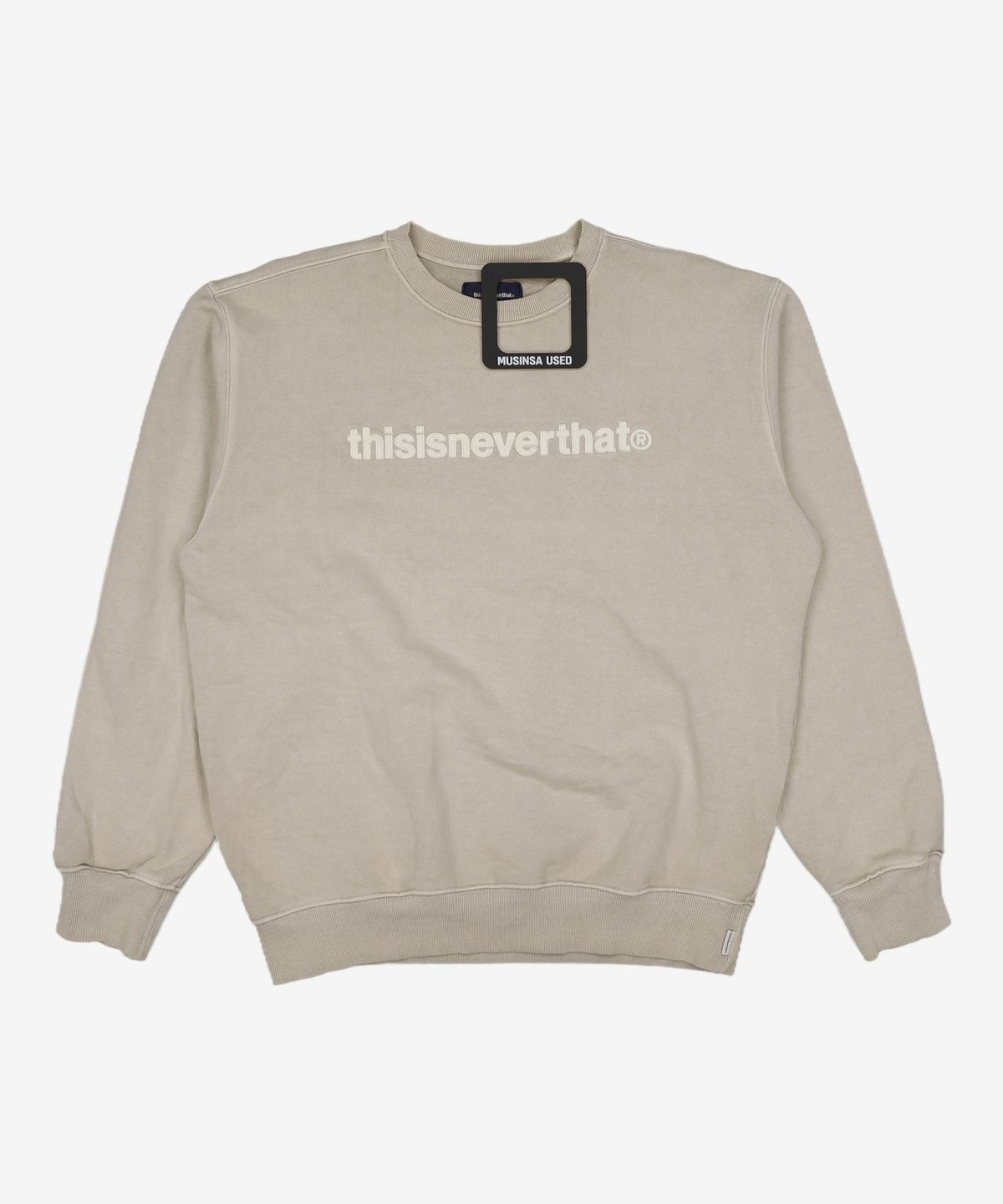 디스이즈네버댓(THISISNEVERTHAT) (FW21) T-Logo Crewneck Ivory XL