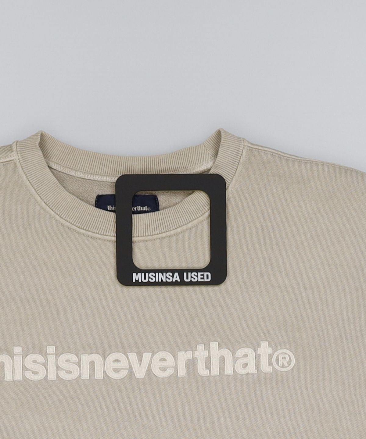 디스이즈네버댓(THISISNEVERTHAT) (FW21) T-Logo Crewneck Ivory XL