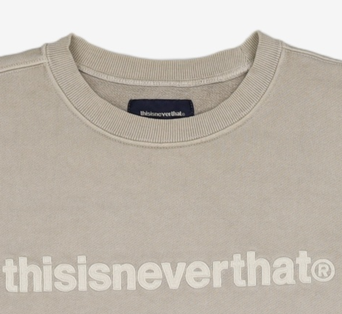 디스이즈네버댓(THISISNEVERTHAT) (FW21) T-Logo Crewneck Ivory XL