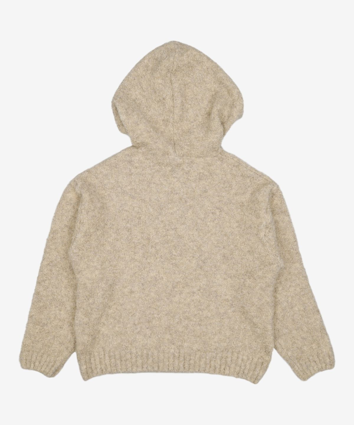 프리즘웍스(FRIZMWORKS) WAVE BOUCLE KNIT HOODY _ OATMEAL XL
