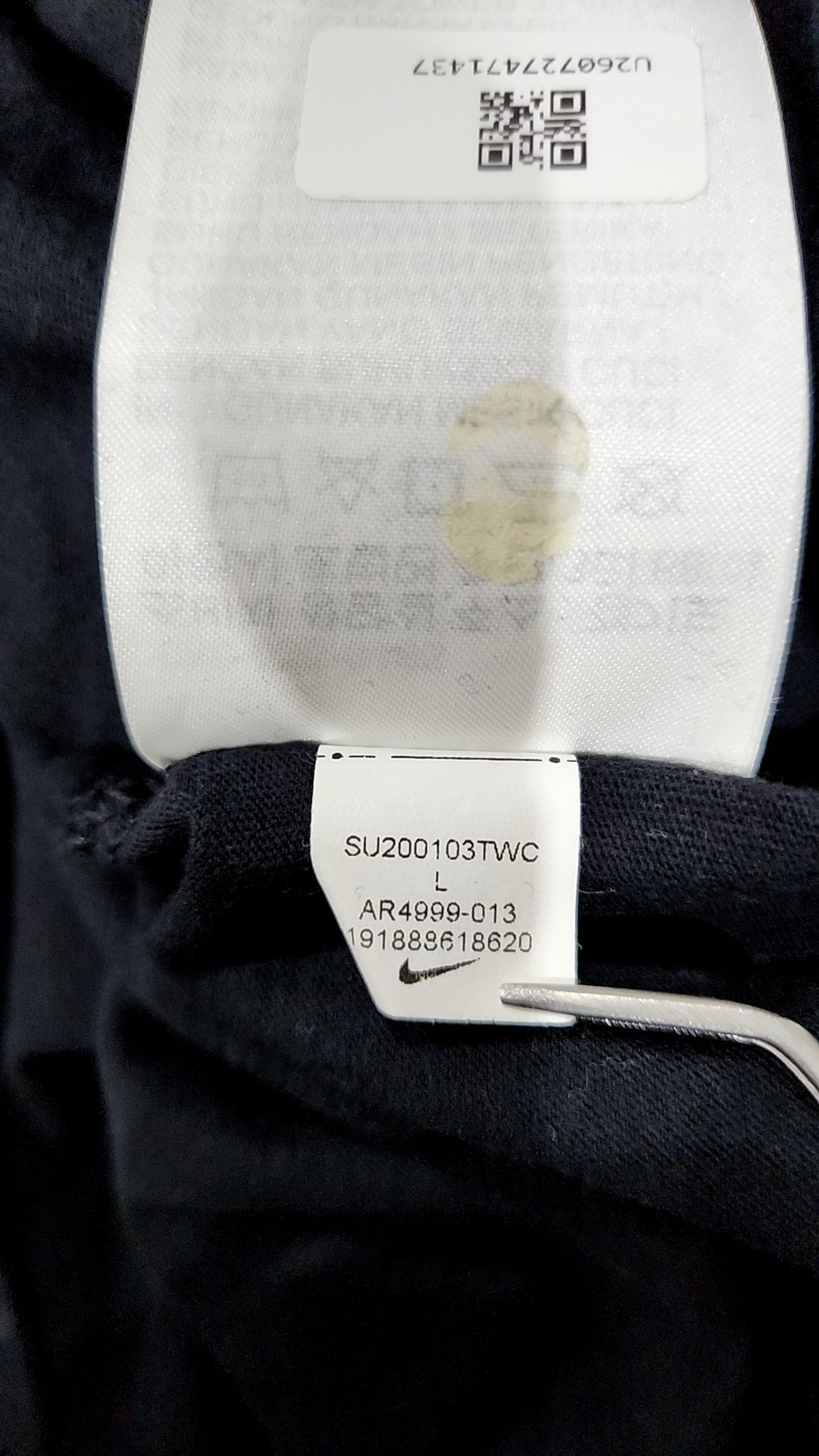 나이키(NIKE) 스포츠웨어 클럽 티셔츠 M - 블랙:화이트 / AR4999-013 L