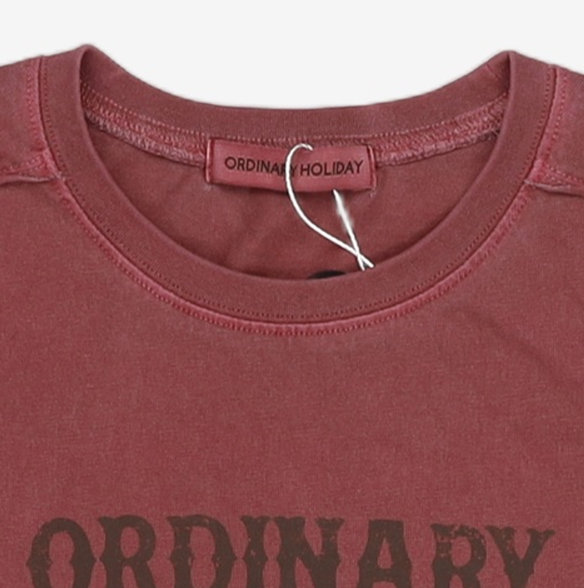 오디너리 홀리데이(ORDINARY HOLIDAY) SLIM LOGO T-SHIRT [4 COLOR] FREE