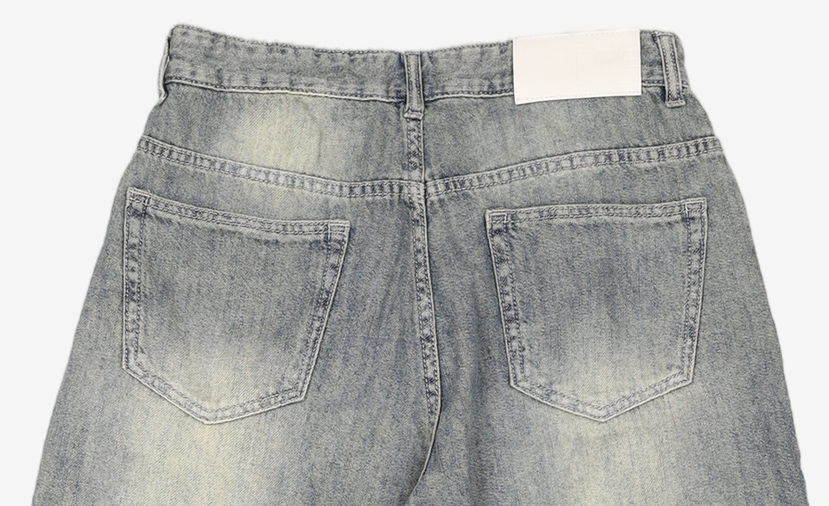 데케트(DECET) [린넨라이크]Linen Like Balloon Wide Jeans DCPT060CPIndigo 28