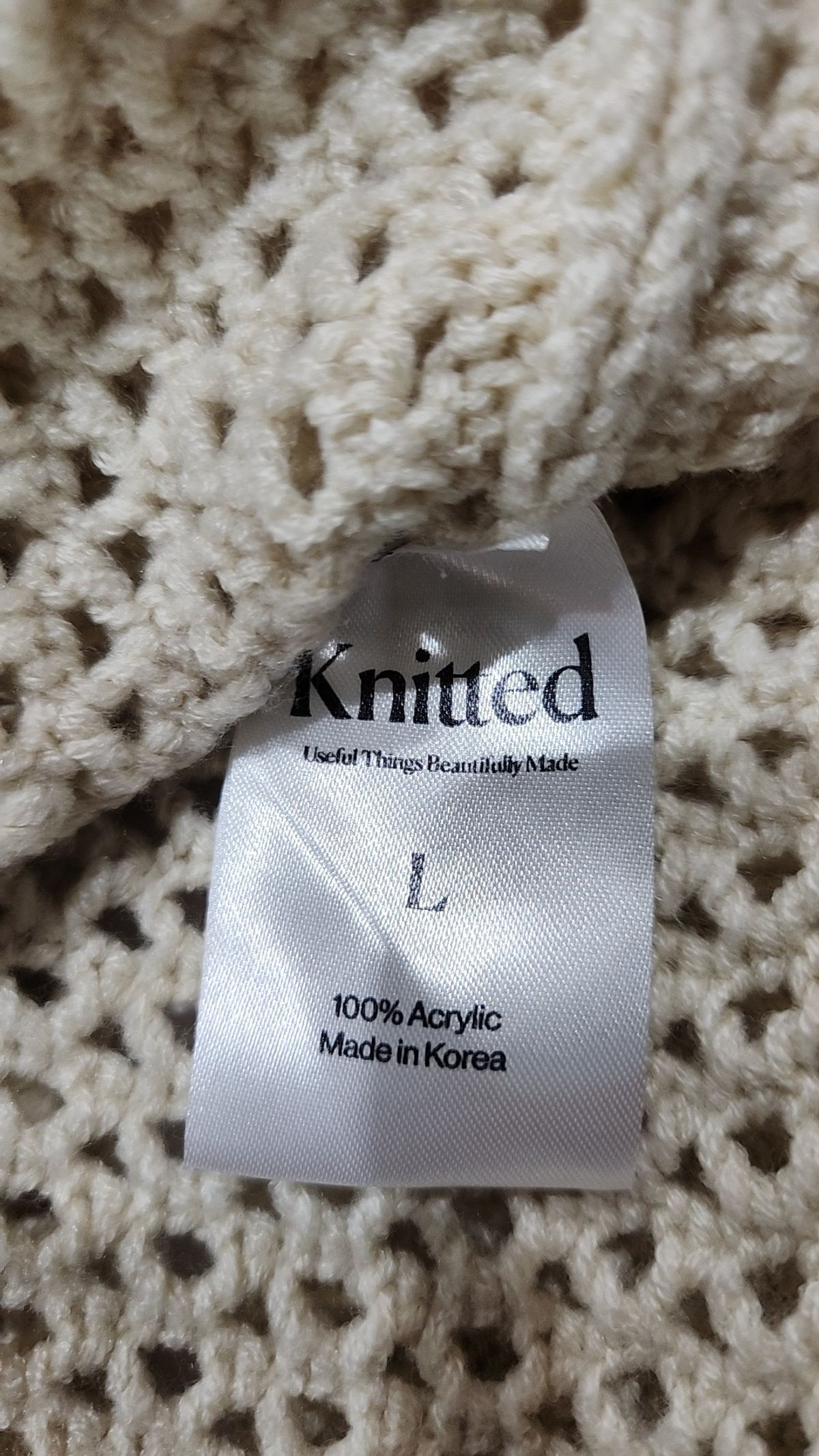 니티드(KNITTED) 베스트 L