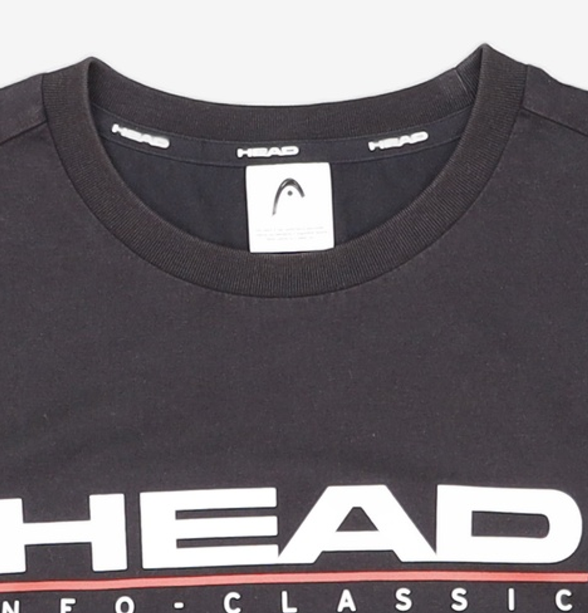 헤드(HEAD) 남녀공용 NCT 기본 헤드로고 라운드 티셔츠_JHTDM19002BKX 90