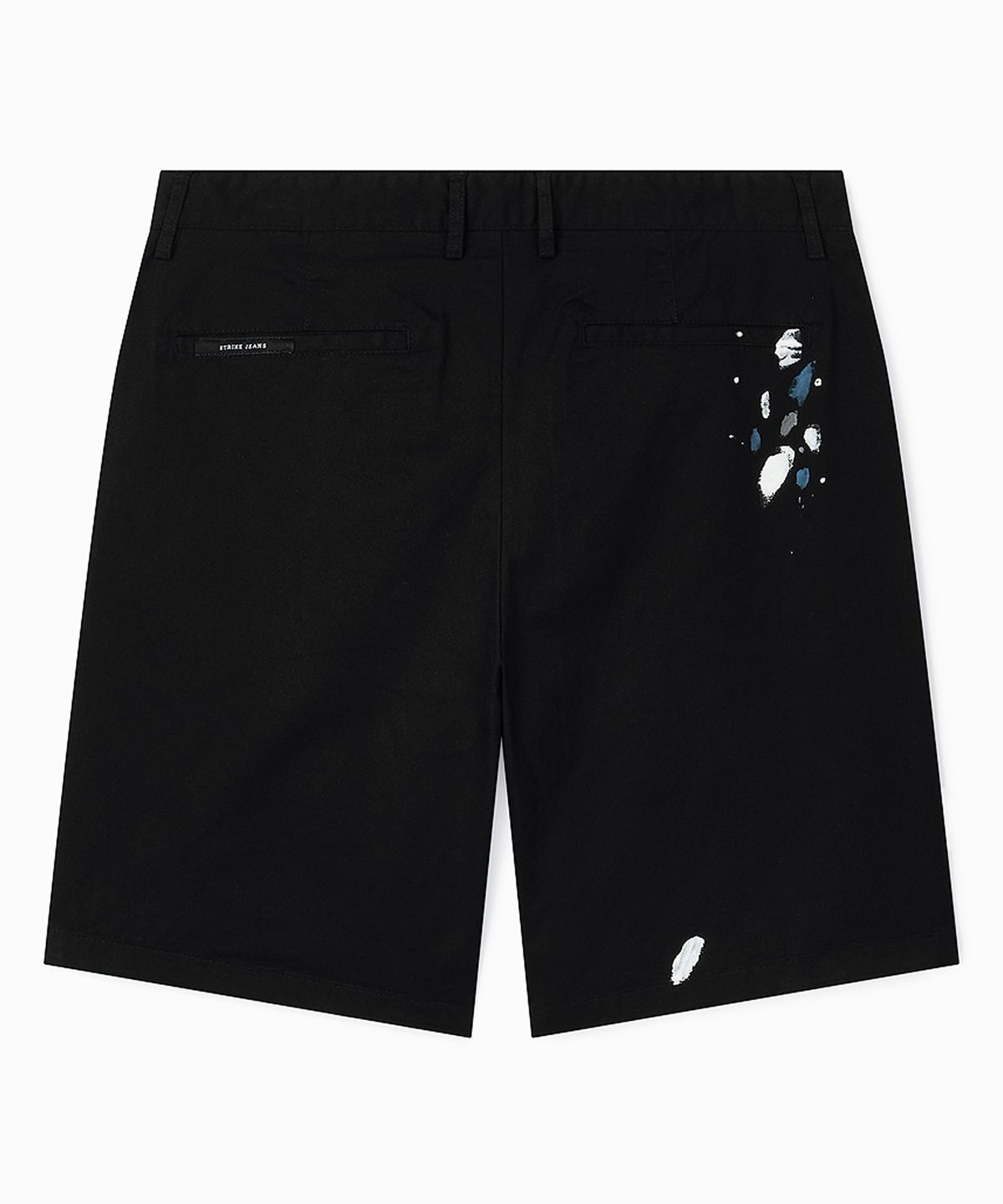 스트라이크(STRIKE) Atelier Painted Single-Tuck Chino Shorts (BLACK)