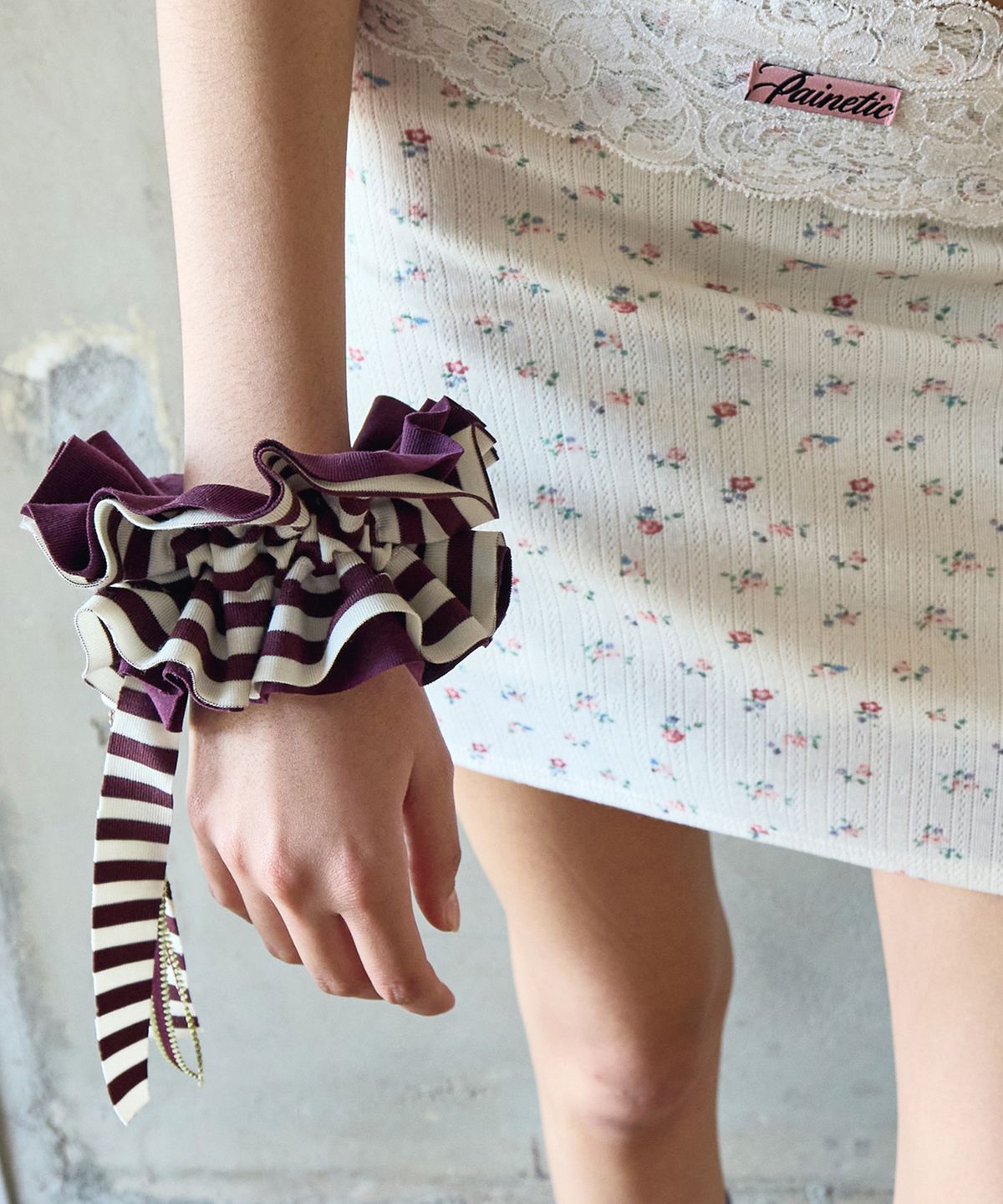 페이네틱(PAINETIC) Rosette Scrunchie (WINE)