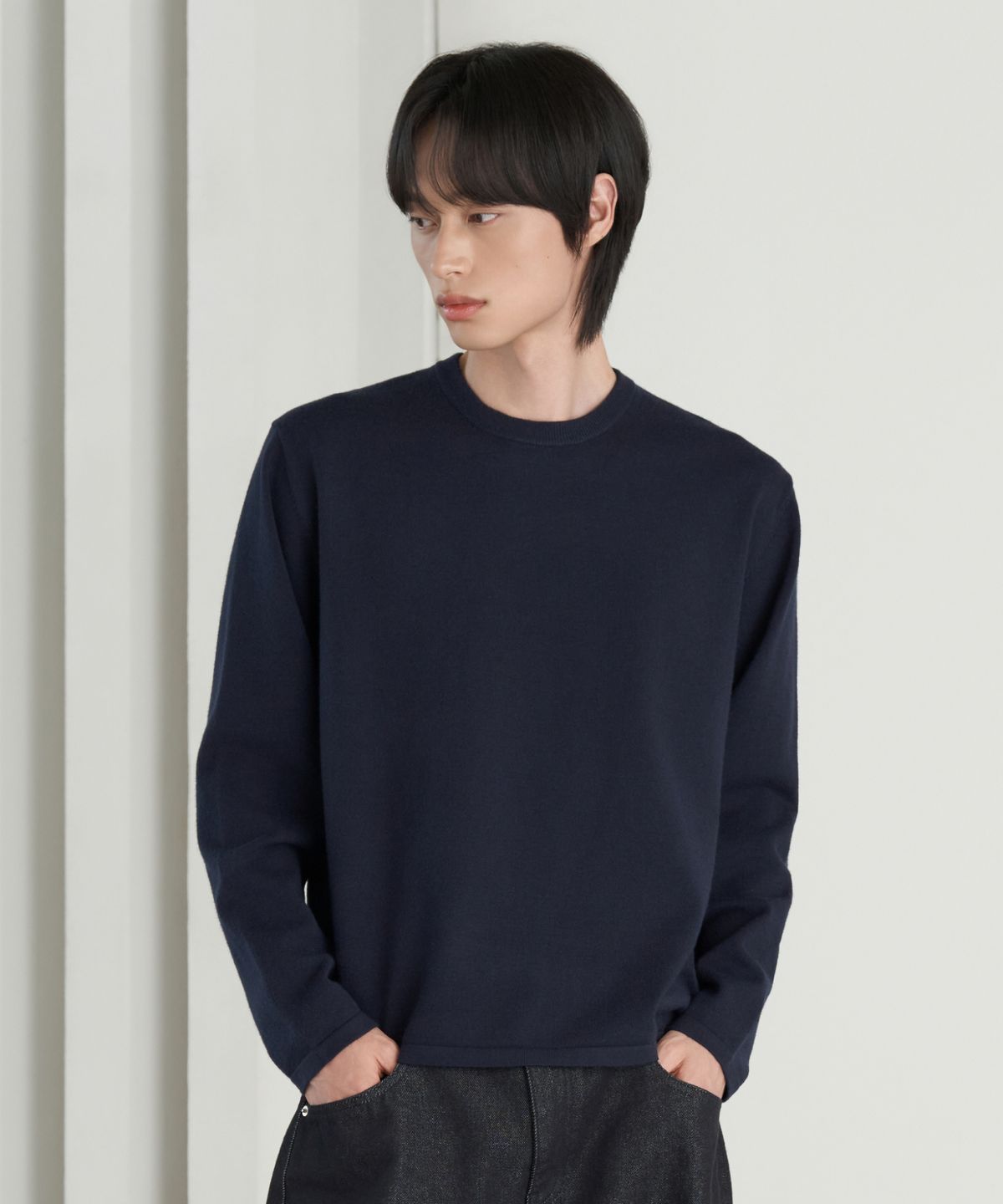 효지(HYOJI) 26 FW 소프트 터치 라이트웨이트 3타입 크롭 니트 티셔츠 (4컬러)