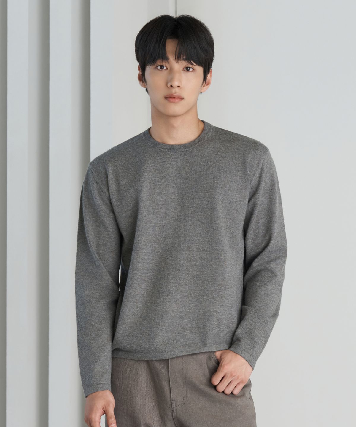 효지(HYOJI) 26 FW 소프트 터치 라이트웨이트 3타입 크롭 니트 티셔츠 (4컬러)