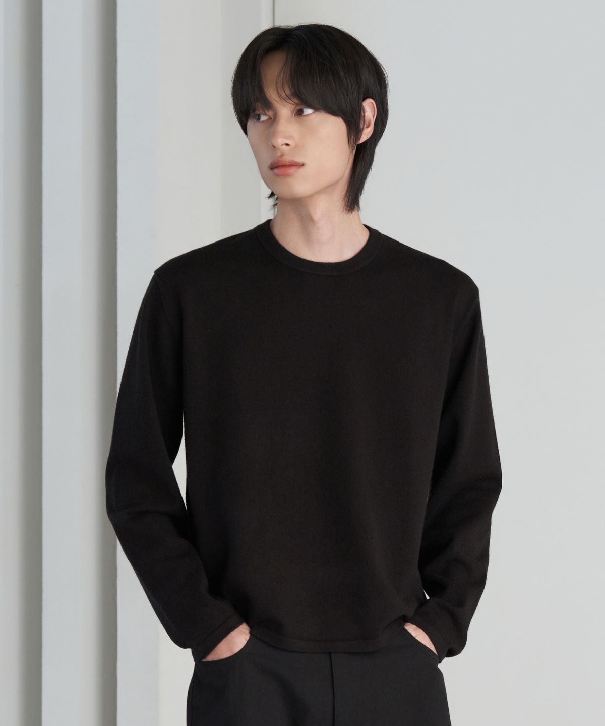 효지(HYOJI) 26 FW 소프트 터치 라이트웨이트 3타입 크롭 니트 티셔츠 (4컬러)