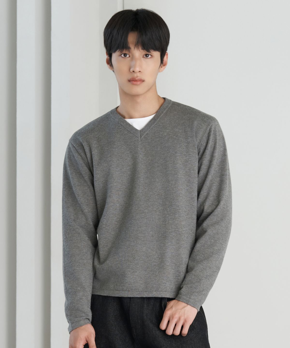 효지(HYOJI) 26 FW 소프트 터치 라이트웨이트 3타입 크롭 니트 티셔츠 (4컬러)