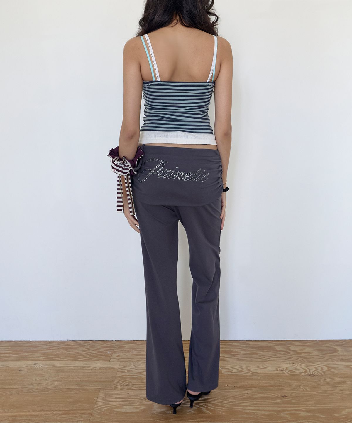페이네틱(PAINETIC) Ruched Tie Pants