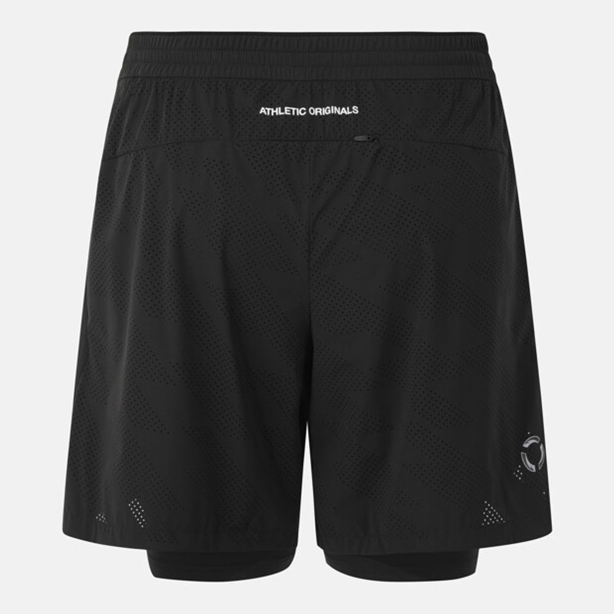 데상트(DESCENTE) 남성 엔지니어드 런 7인치 2IN1 쇼츠 블랙 SR321RHP73
