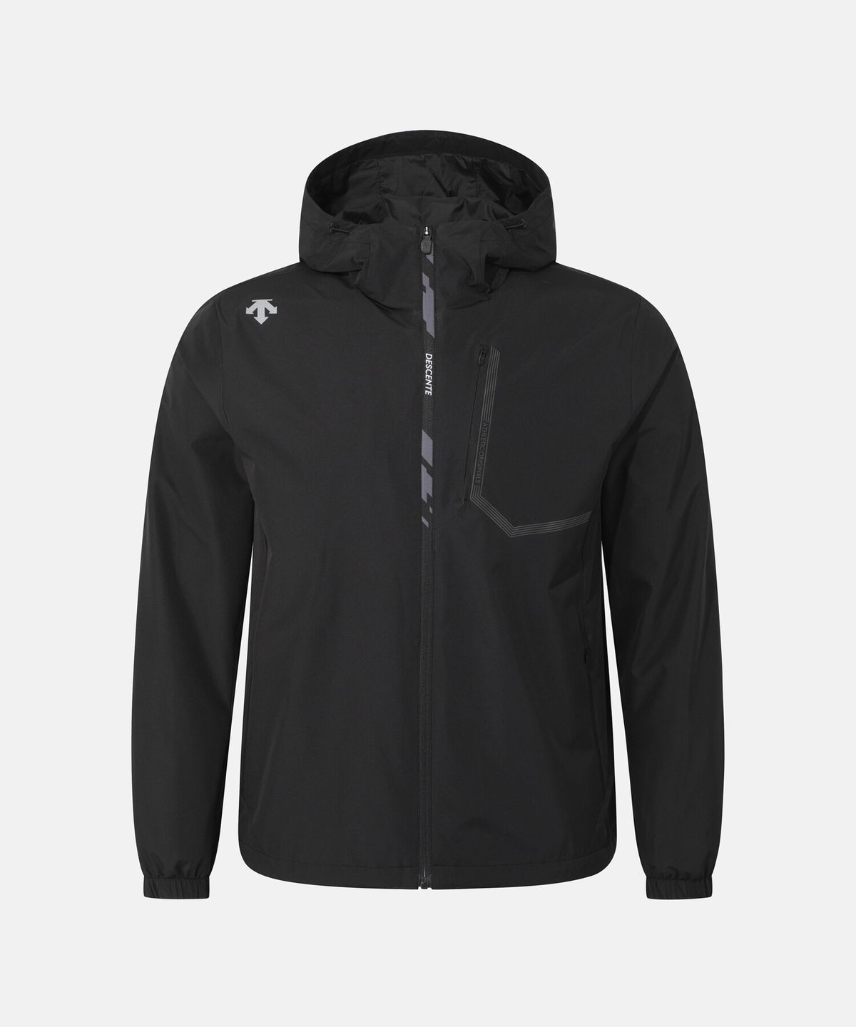 데상트(DESCENTE) 메쉬 안감 바람막이 자켓 블랙 SR323RWB73