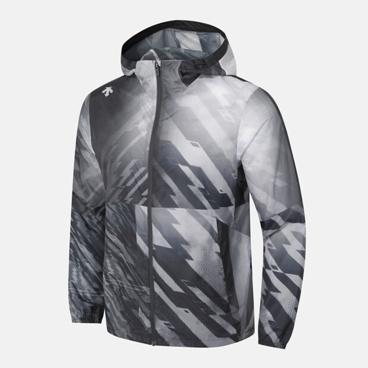 데상트(DESCENTE) 남성 엔지니어드 런 경량 바람막이 자켓 블랙 SR321RWB81