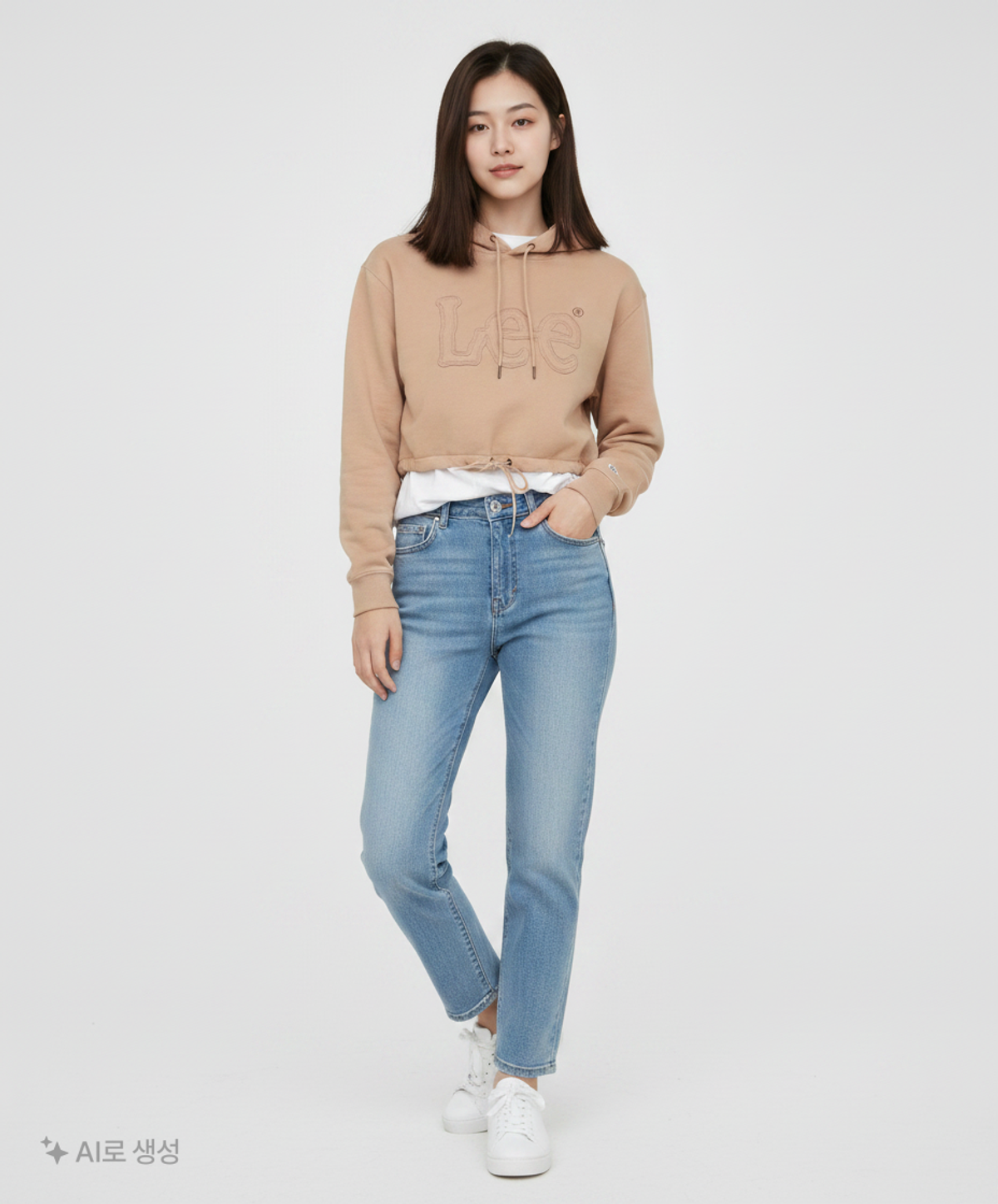 리(LEE) 후드 티셔츠 S