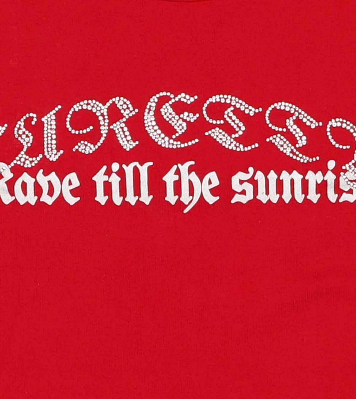 큐리티(CURETTY) C 90S LINE RHINESTONE T-SHIRT_RED S