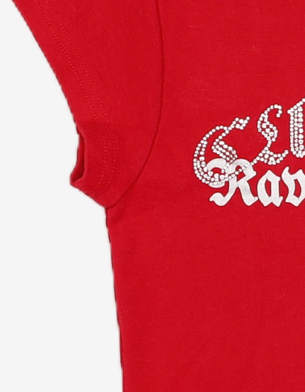 큐리티(CURETTY) C 90S LINE RHINESTONE T-SHIRT_RED S