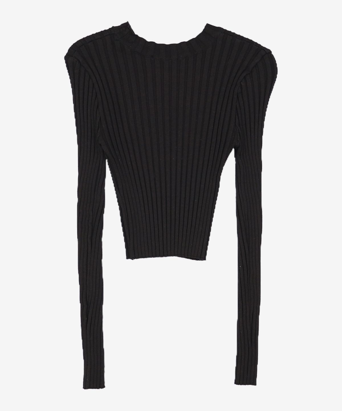 다이애그널(DIAGONAL) RIBBED HOLE KNIT (black) XL