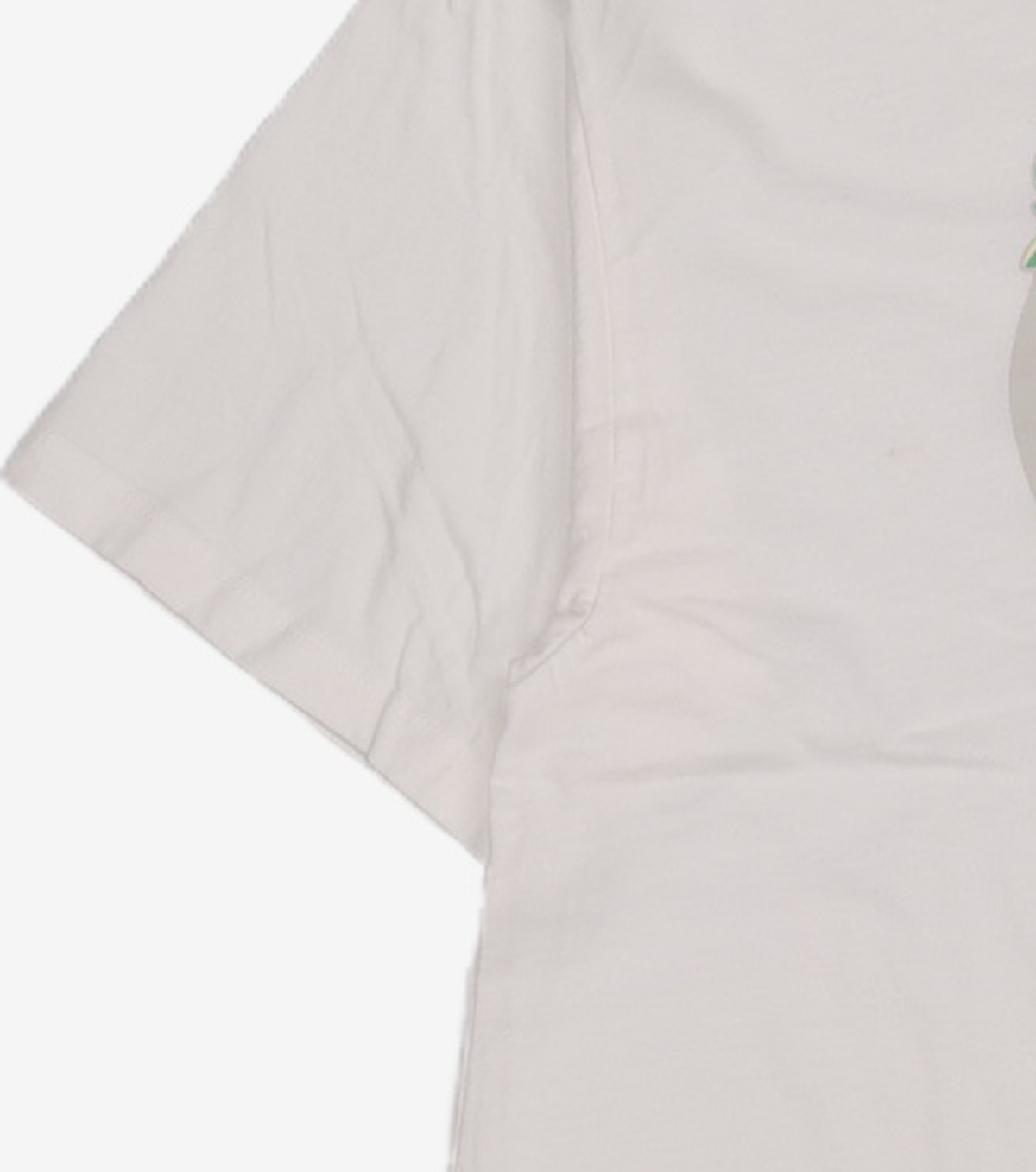 아모우(AMOU) Art Nouveau heart half T-shirts white 2