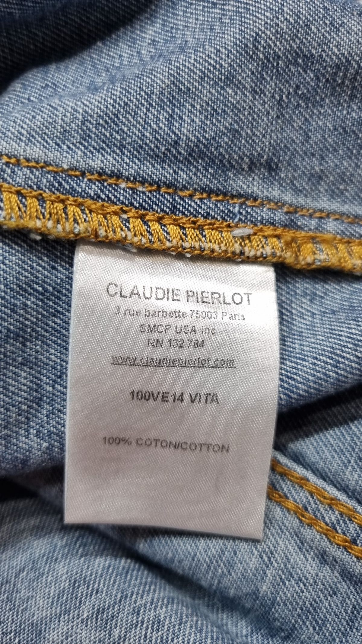 끌로디피에로(CLAUDIE PIERLOT) 데님/트러커 재킷 40