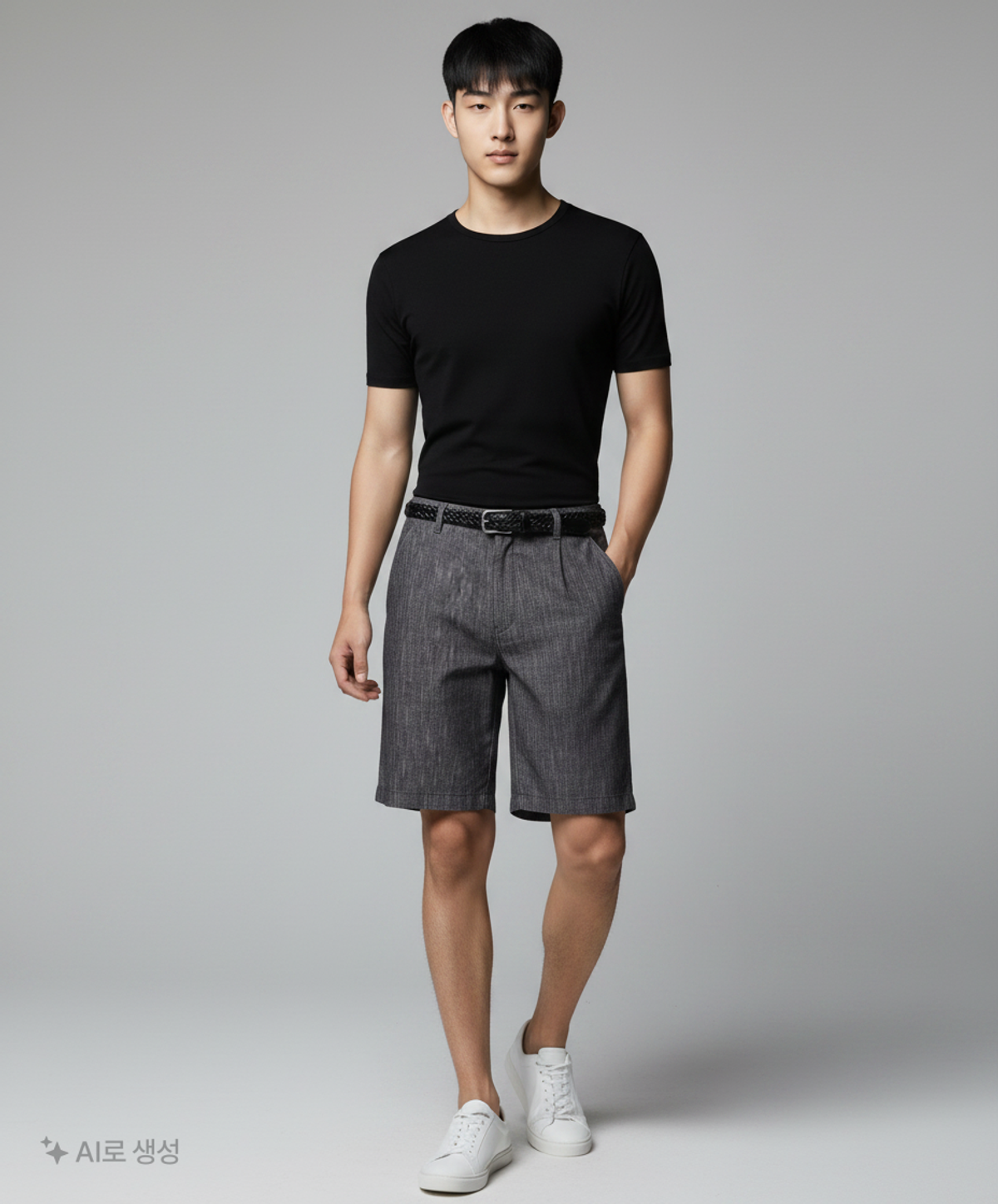 로드 존 그레이(LORD JOHN GREY) slub bermuda denim shorts indigo washed 32